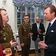 Reception pour les participants aux missions daide humanitaire et aux operations de maintien de la paix avec leurs Altesses Royales le Grand-Duc Henti, la Grande-Duchesse Maria-Theresa, le Grand-Duc Héritier Felix et la Grande-Duchesse Héritière Stephanie, au Chareau de Berg, Colmar Berg. le 13 Decembre 2016. Photo: Chris Karaba