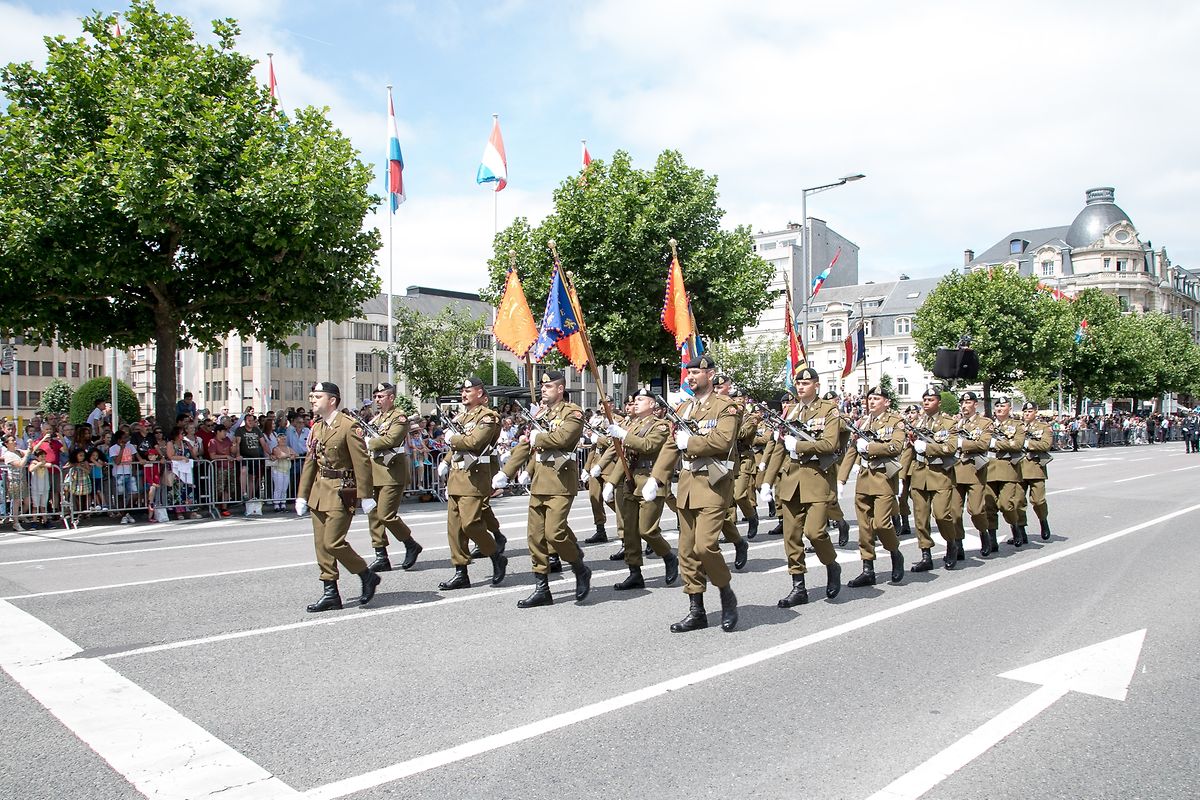 Luxembourg National Day military parade in pictures