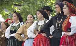 O Grupo Etnografico do Alto Minho atuou hoje, sábado