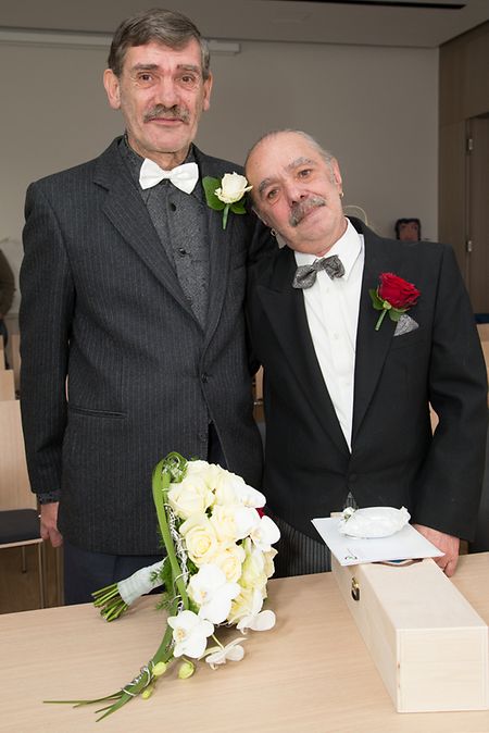 mariage HUBER Lorenzo - OLINGER Jean-Paul Differdange aalt Stadhaus - 1.1.2015