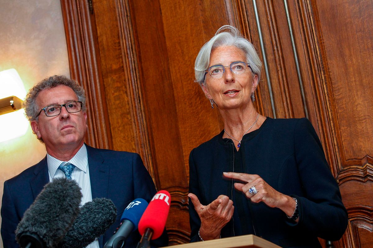 Ici en compagnie de Pierre Gramegna, Christine Lagarde était venue au Luxembourg en 2015 en sa qualité de directrice générale du FMI.