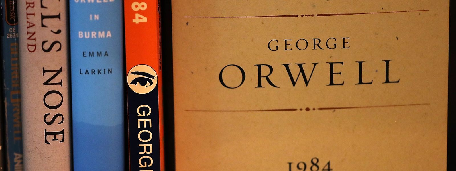 Wieder weiter vorn im Regal: George Orwells düsteres Szenario "1984".