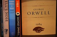Wieder weiter vorn im Regal: George Orwells düsteres Szenario "1984".