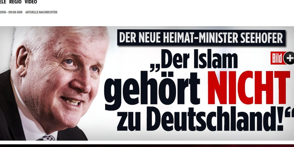 Seehofer: "Islam gehört nicht zu Deutschland"