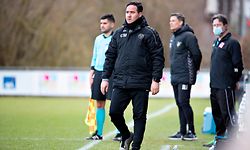 Manuel Correia (Trainer Strassen) / Fussball, Nationaldivision, Niederkorn - Strassen / 14.03.2021 / Niederkorn / Foto: Christian Kemp