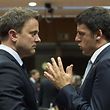 Xavier Bettel en pleine discussion avec Matteo Renzi