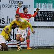 FUSSBALL COUPE DE LUXEMBOURG  06.12.2015 JEUNESSE ESCH - F91 DÜDELINGEN TOM SCHNELL ZUM 1-0