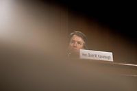 Supreme court nominee Brett Kavanaugh testifies before the Senate Judiciary Committee on Capitol Hill in Washington, DC on September 27, 2018. - University professor Christine Blasey Ford, 51, told a tense Senate Judiciary Committee hearing that could make or break Kavanaugh's nomination she was "100 percent" certain he was the assailant and it was "absolutely not" a case of mistaken identify. (Photo by Gabriella Demczuk / POOL / AFP)