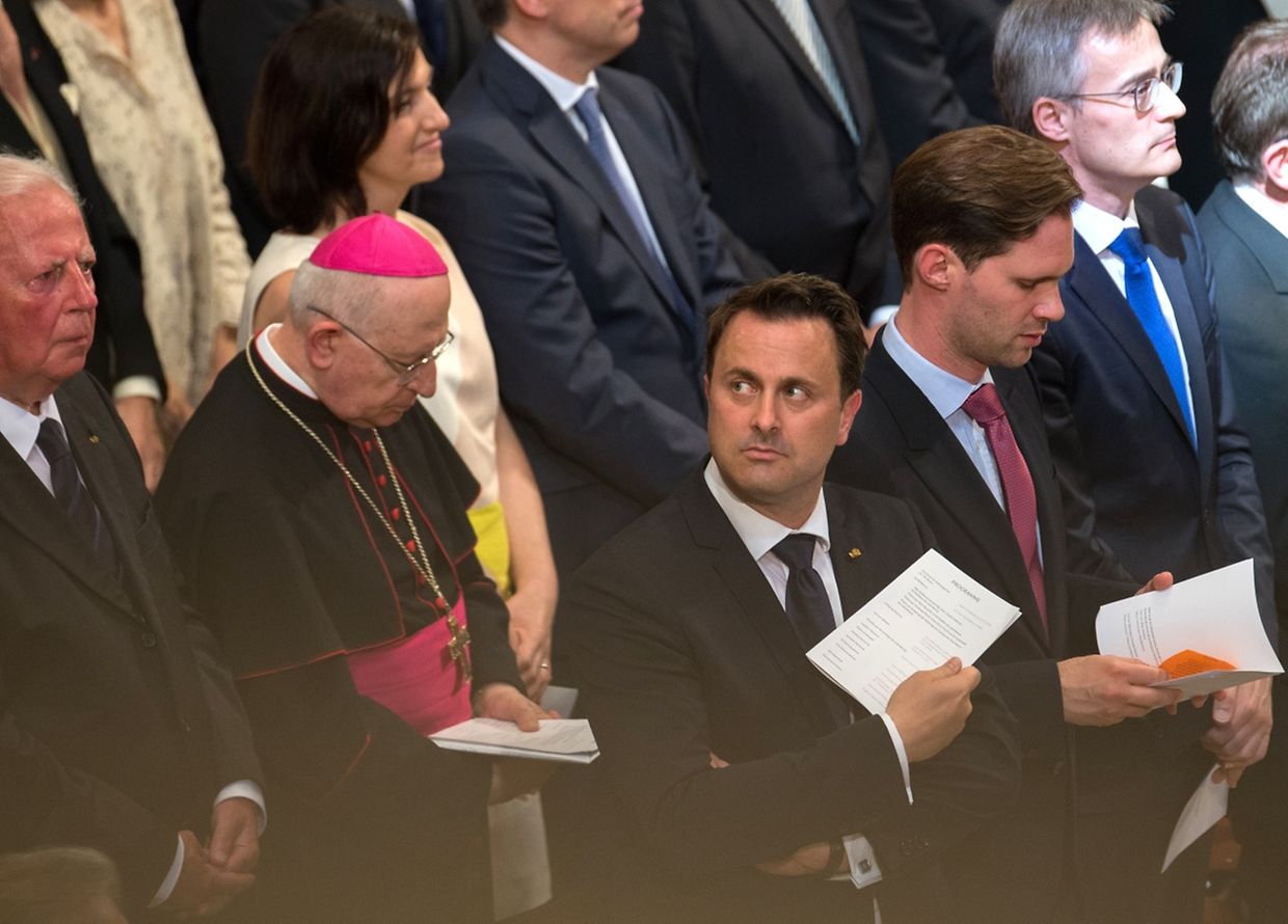 Xavier Bettel et Gauthier Destenay étaient présents à la cathédrale