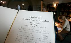 15.1. Staatsarchiv / Konstitution 1868 / Originaldokument / Crise Constitutionelle / Verfassung / Verfassungsaenderungen foto: Guy Jallay 