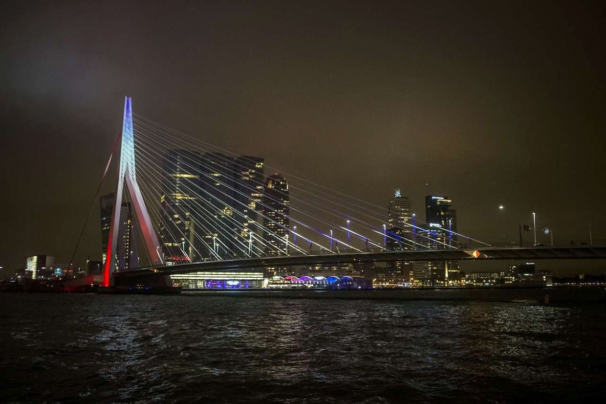 Erasmusbrücke in Rotterdam.