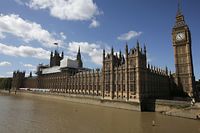 (FILES) In this file photo taken on September 08, 2016 Scaffoldings is seen on top of the Palace of Westminster which houses the Houses of Parliament in central London on September 8, 2016. - Prime Minister Boris Johnson on August 28, 2019 announced the suspension of parliament in the final weeks before Britain's EU departure date, outraging the speaker and anti-Brexit MPs. (Photo by Daniel LEAL-OLIVAS / AFP)