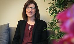 22.1.2018 Luxembourg, Strassen, Fondation Cancer, Weltkrebstag, Gespräch mit Michèle eine Krebspatientin und Martine Risch, Psychologin photo Anouk Antony