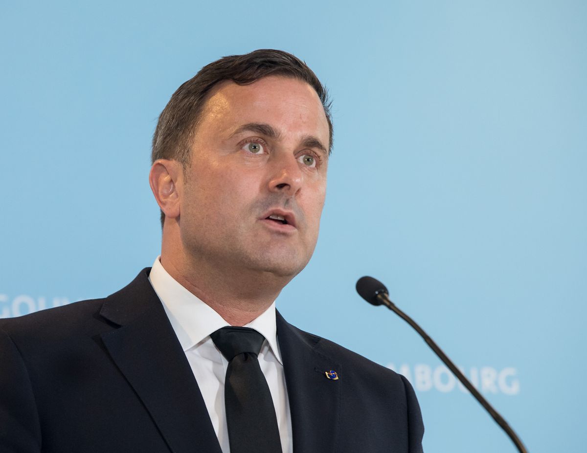 Luxembourg prime minister Xavier Bettel addressed the nation Photo: Guy Jallay