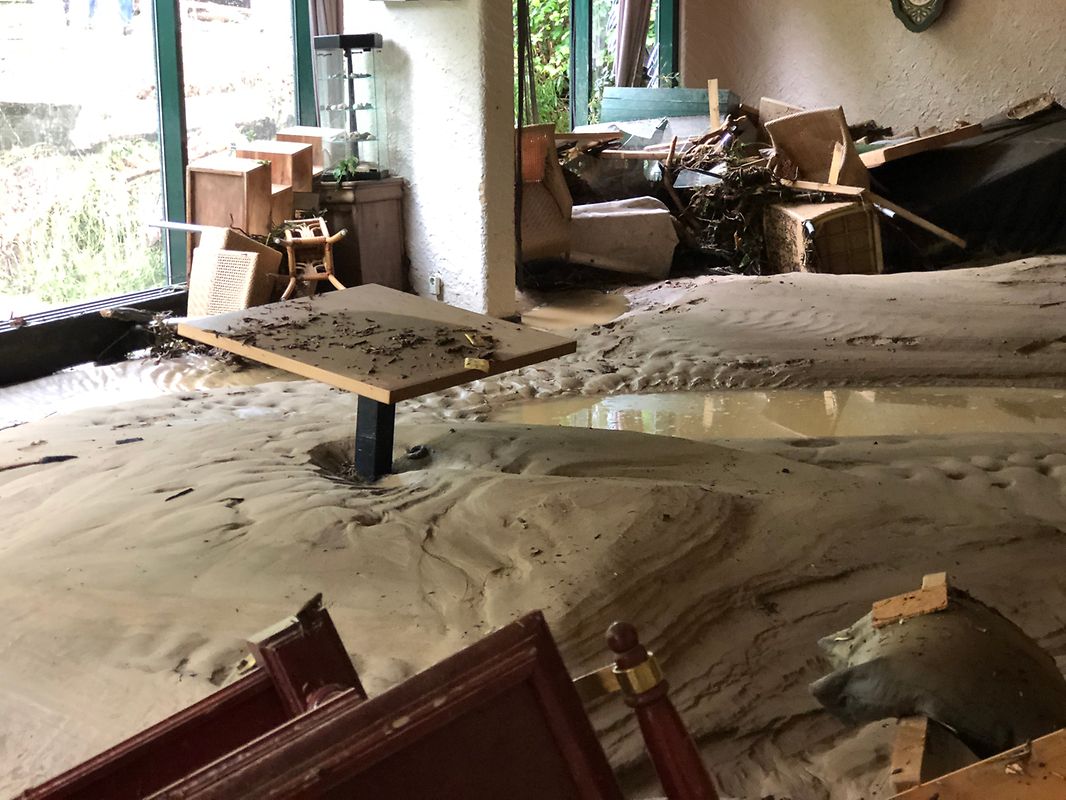 Das Hotel Le Cigalon in Müllerthal wurde schwer beschädigt.