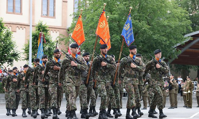 Luxembourg's army at a parade for national day