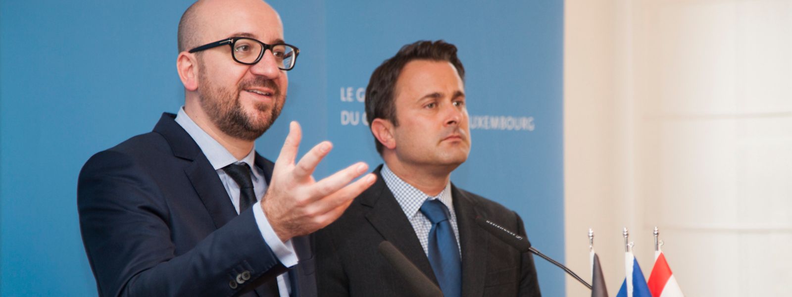 Charles Michel traf seinen Amtskollegen Xavier Bettel in Luxemburg.
