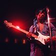 Jimi Hendrix (1942 - 1970) performing at Madison Square Garden, New York City, 18th May 1969. (Photo by Walter Iooss Jr./Getty Images)