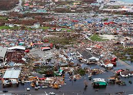 Hurrikan Schwere Schaden Auf Bahamas Florida Verschont