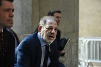 NEW YORK, NY - FEBRUARY 14: Movie producer Harvey Weinstein arrives for his sexual assault trial at New York Criminal Court on February 14, 2020 in New York City. The weeks-long trial against Weinstein nears the end with the prosecution making closing arguments in today's trial.   Stephanie Keith/Getty Images/AFP
== FOR NEWSPAPERS, INTERNET, TELCOS & TELEVISION USE ONLY ==