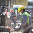 Wiedereröffnung Baustellen - COVID-19 - Tram Baustelle - Avenue de la Liberté - Foto: Pierre Matgé/Luxemburger Wort
