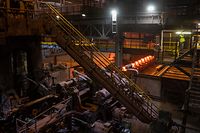 Das Geschäft zieht wieder an: Blick auf die Stahlproduktion in Differdingen.