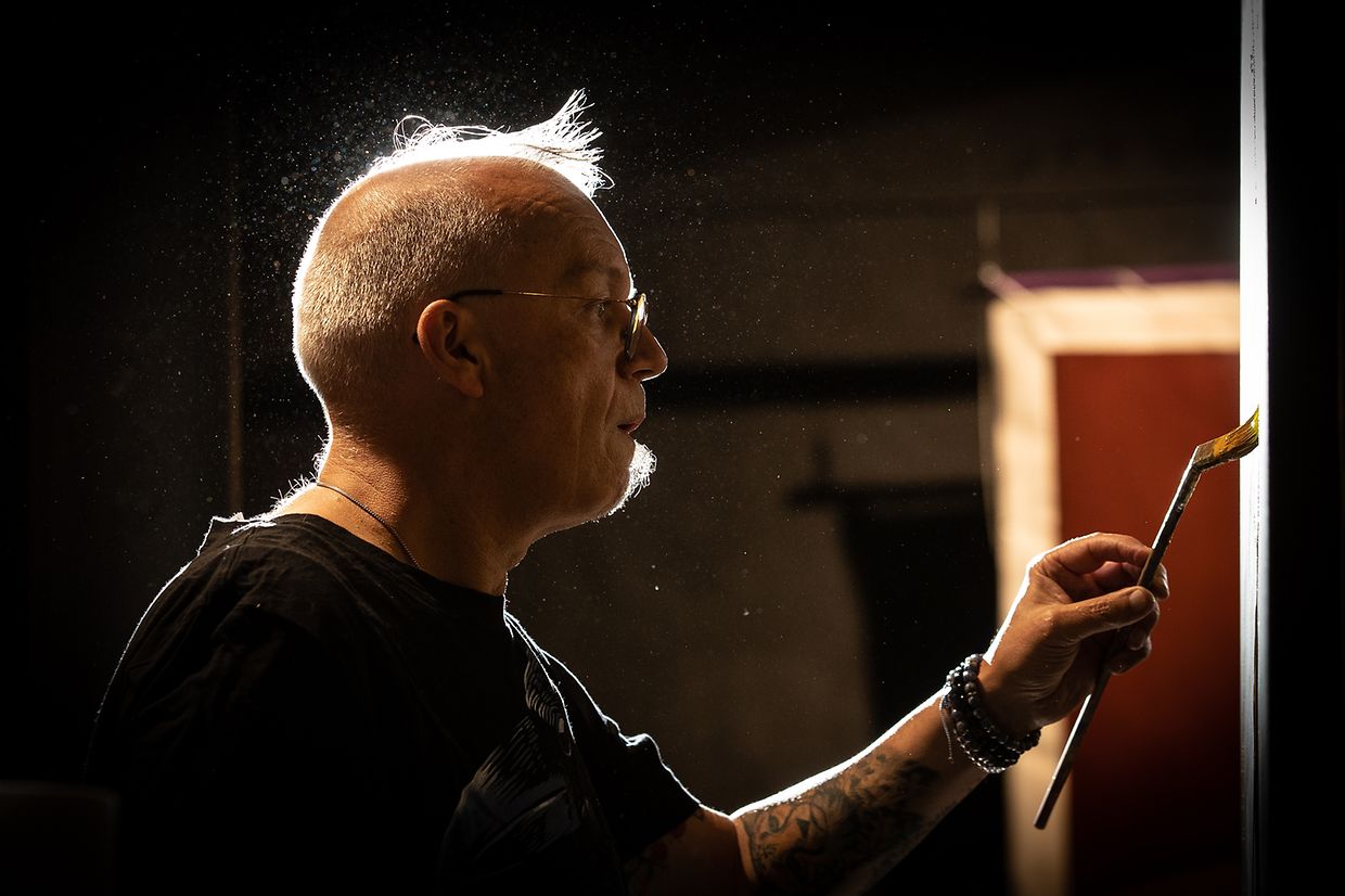 Action Painting Marco Weiten - espace H2O - Differdange -  - 24/09/2020 - photo: claude piscitelli