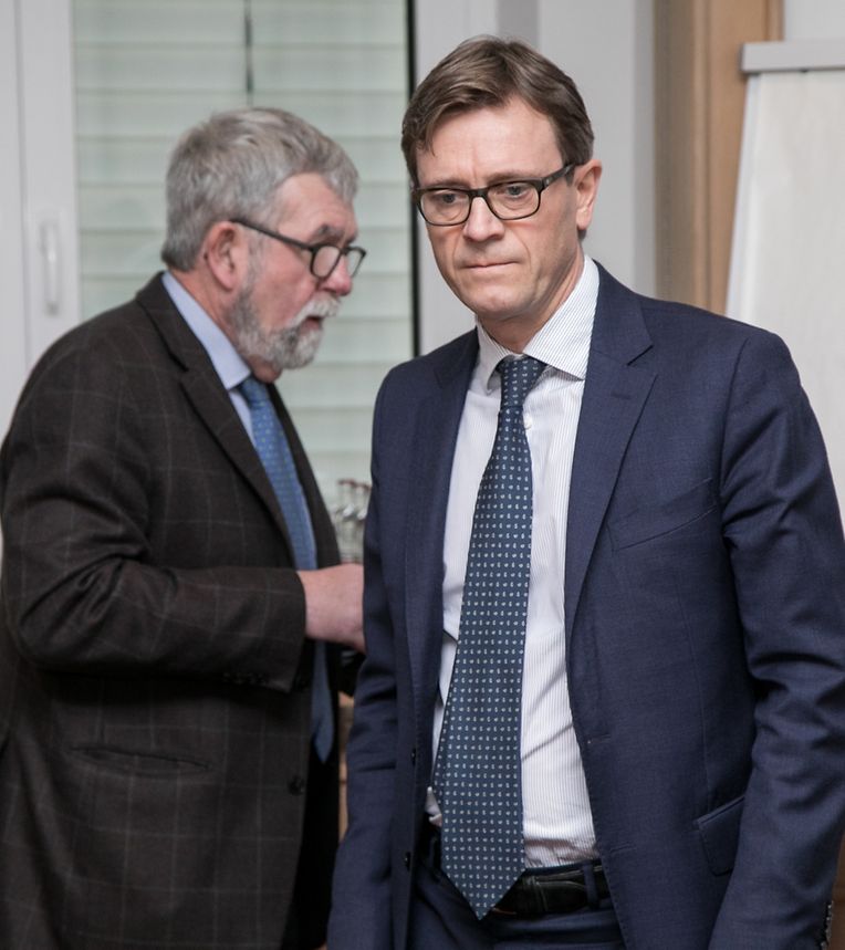Jeannot Waringo et Marc Wengler, lors de la conférence de presse organisée ce jeudi à Luxembourg