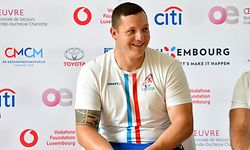 Tom Habscheid. Présentation de l'équipe luxembourgeoise pour les Jeux Paralympiques. Auditoire du Rehazenter, Luxembourg. Foto : Stéphane Guillaume