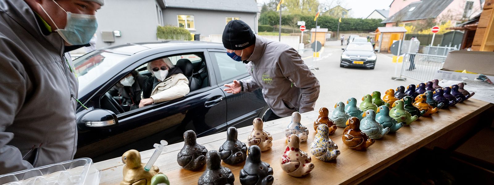 Die Auswahl konnte aus dem Wagen heraus getroffen werden.