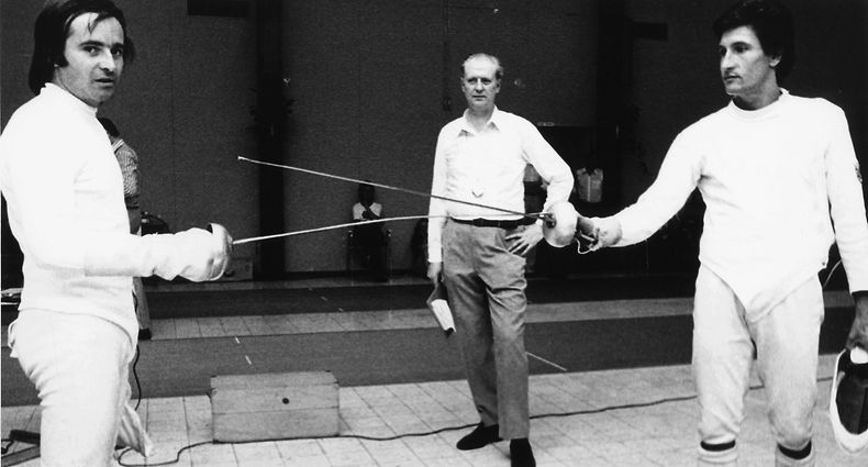 Jean Link (l.) 1973 mit Robert Schiel.