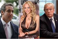 Michael Cohen (l.) kooperiert nicht nur im Ermittlungsverfahren wegen Stephanie Clifford (M.).