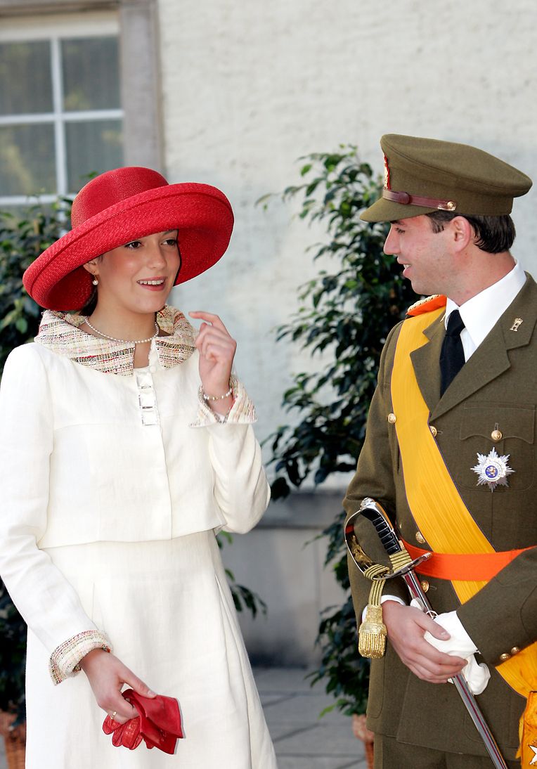 2008: Prinzessin Alexandra und Erbprinz Guillaume beim Te Deum am Nationalfeiertag. 
