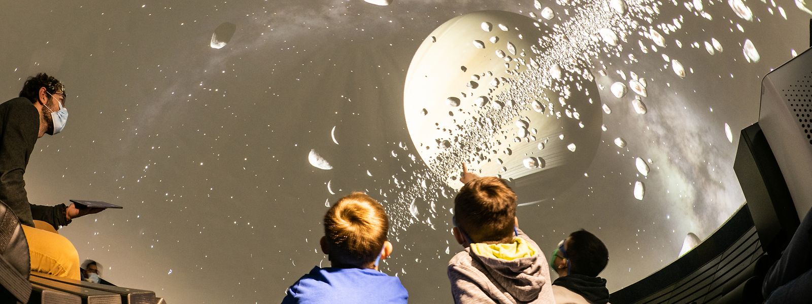 Das Planetarium als neueste Errungenschaft des Luxembourg Science Center ermöglicht eine digitale Reise durch Raum und Zeit.
