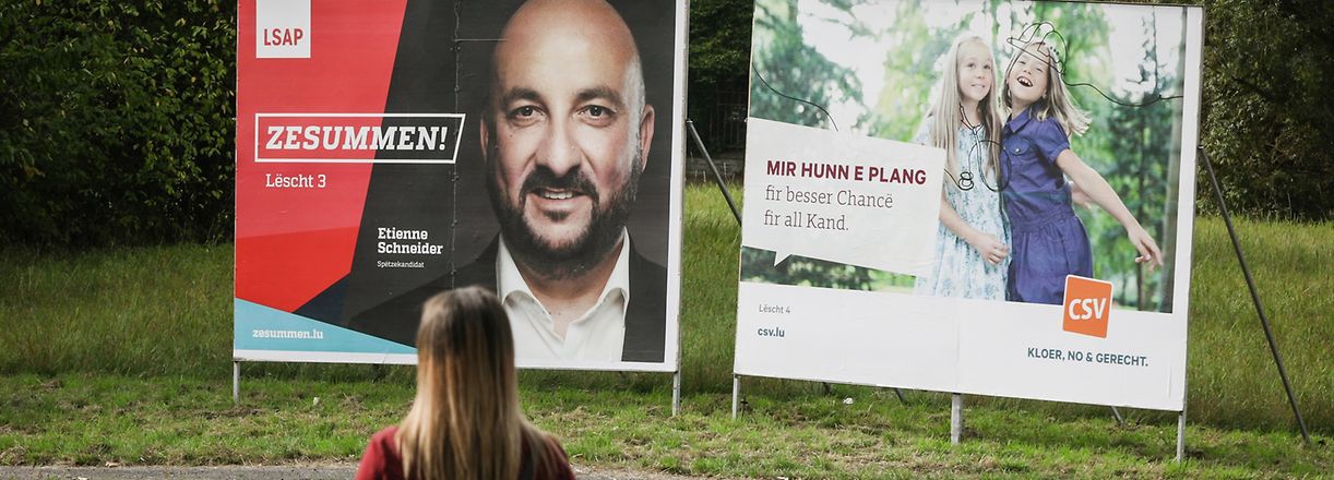 Wahlplakate - Parlamentswahlen 2018 - Photo : Pierre Matgé