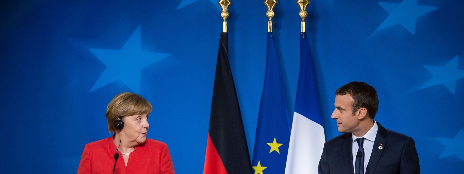 Deutsch-französische Freundschaft: Angela Merkel und Emmanuel Macron.