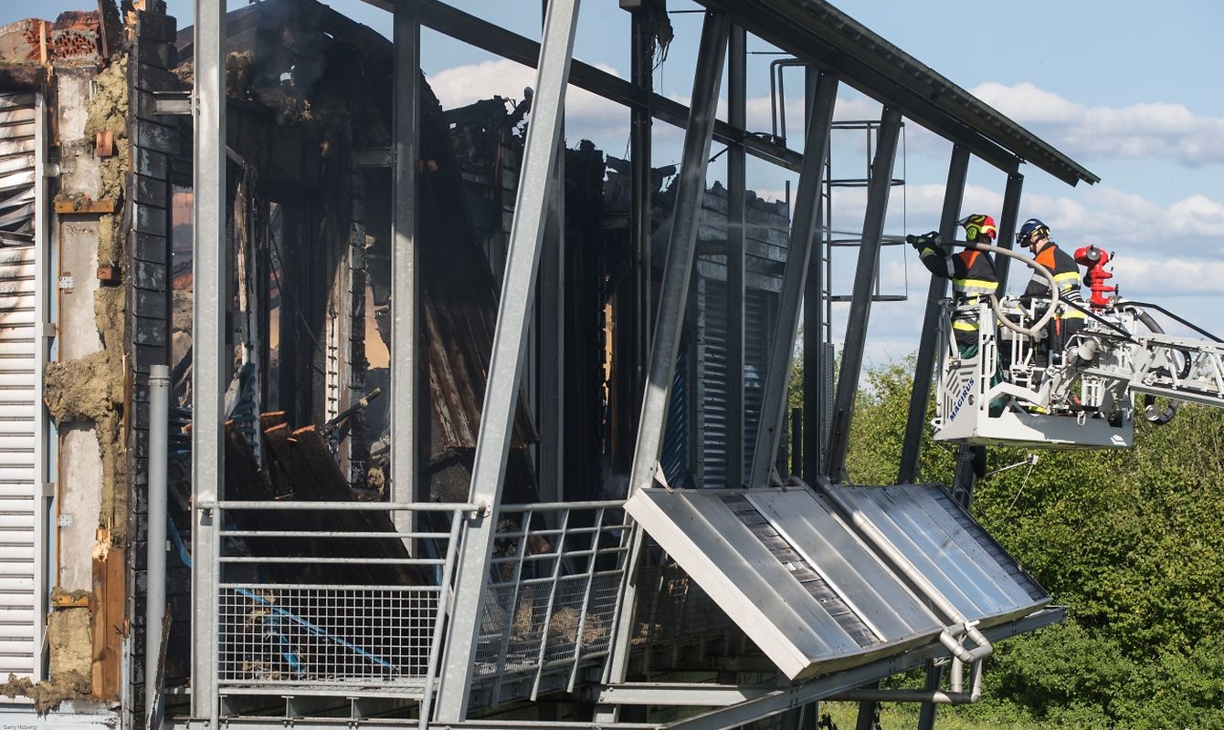 Das Jugendhaus in Remerschen - im früheren Energiepark-Gebäude - wurde am Sonntag zum Raub der Flammen. 