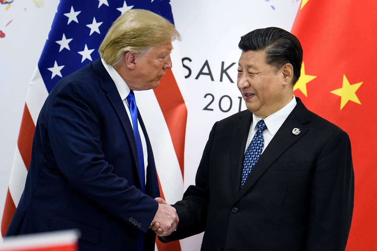 US-Präsident Trump mit Chinas Präsident Xi Jinping.