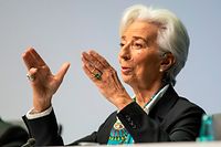 12.12.2019, Hessen, Frankfurt/Main: Die neue Präsidentin der Europäischen Zentralbank (EZB), Christine Lagarde, spricht bei ihrer ersten Pressekonfernz nach der EZB-Ratssitzung. Foto: Frank Rumpenhorst/dpa +++ dpa-Bildfunk +++