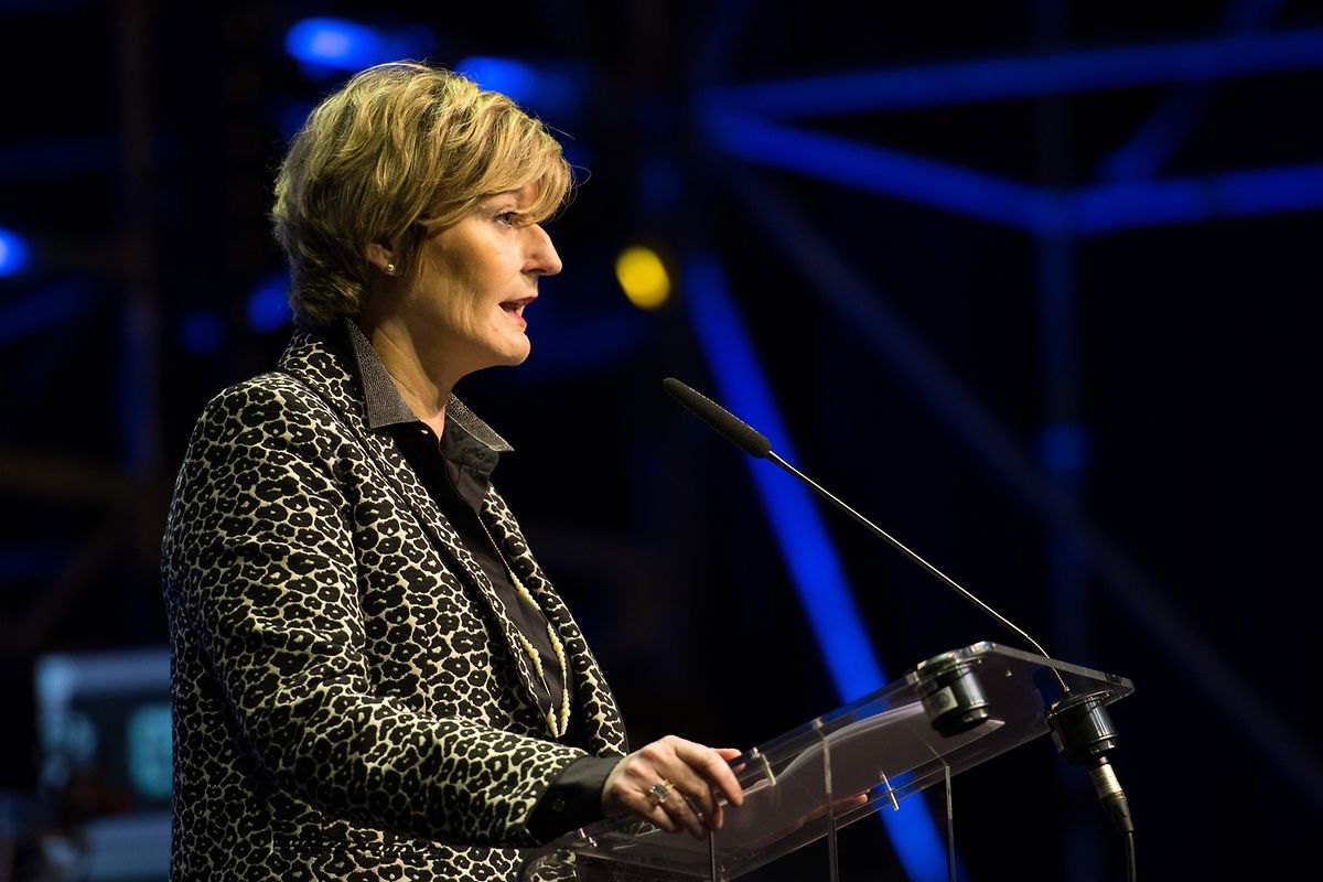 Francine Closener während ihrer Ansprache bei der Springbreak.