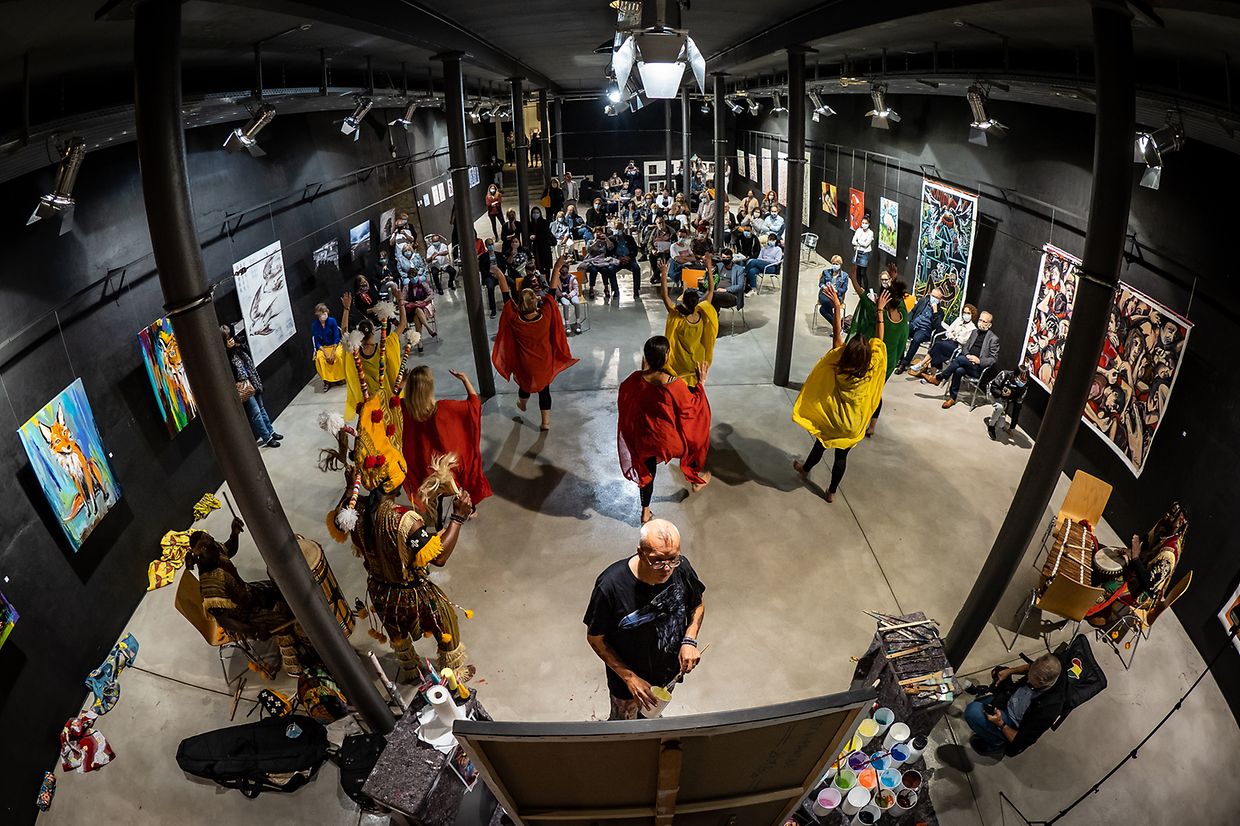 Action Painting Marco Weiten - espace H2O - Differdange -  - 24/09/2020 - photo: claude piscitelli