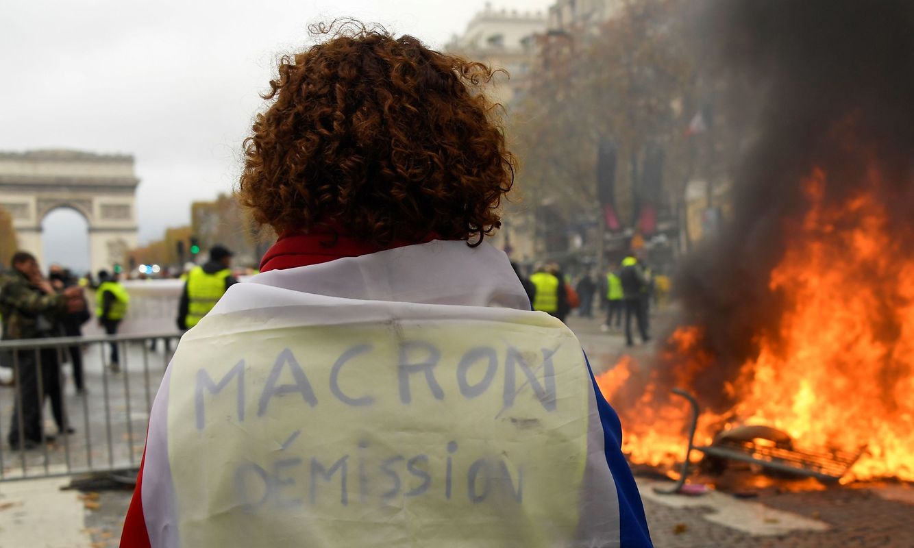 In einigen Teilen von Paris sind die Proteste ausgeartet.