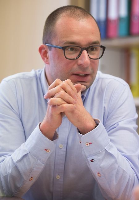 Christopher Schuh, Leiter der Notrufzentrale 112.