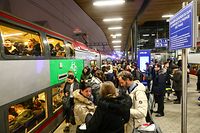 Auswirkungen durch Streik der französischen Zuggesellschaft.Gare de Luxembourg. Foto: Gerry Huberty/Luxemburger Wort
