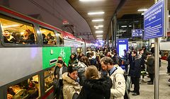 Auswirkungen durch Streik der französischen Zuggesellschaft.Gare de Luxembourg. Foto: Gerry Huberty/Luxemburger Wort