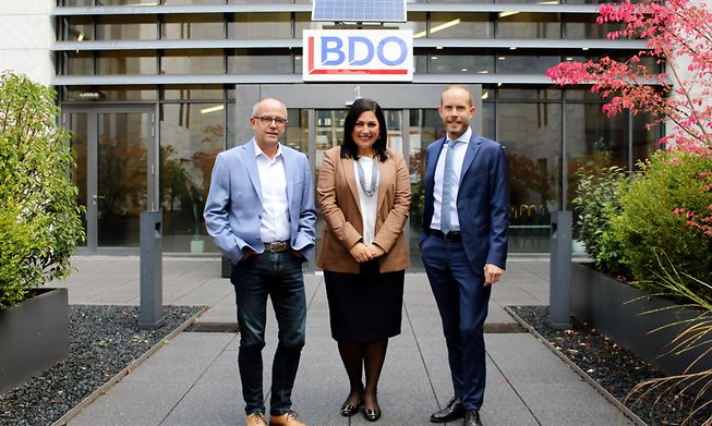 From left to right: Eric Bineau, Adina Conner and Jan Brosius, who have been named as new partners at BDO Luxembourg