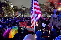 Demonstration für ein Impeachment gegen Präsident Donald Trump im Stadtpark von Boston im Dezember 2019.