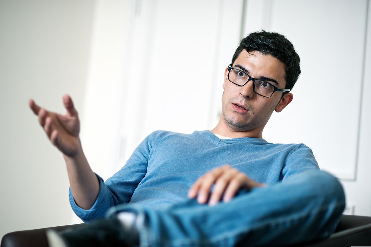 Am Set vom  Kurzfilm "Roude Léiw".