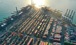 This aerial photo taken on December 25, 2022 shows cranes and shipping containers at Yantian Port in Shenzhen, in China's southern Guangdong province. (Photo by AFP) / China OUT