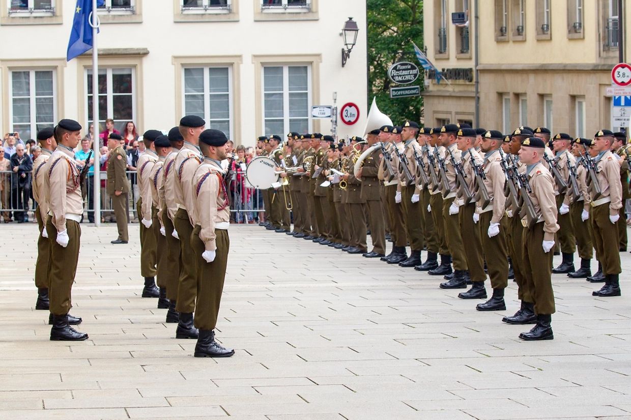 Die feierliche Wachablösung am Mittwochnachmittag.